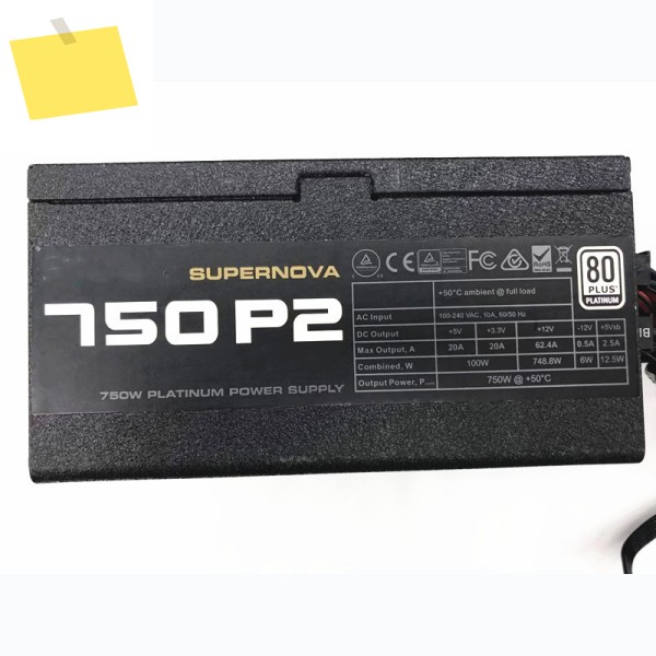 광산용 전원 공급 장치 Evga750p2 750W 100% 테스트 완료 제품 이미지
