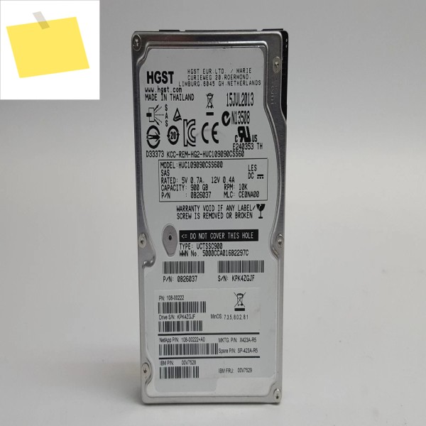 HGST HUC109090CSS600 히타치 900GB 10K RPM 6Gbs 2.5인치 SAS HDD 제품 이미지