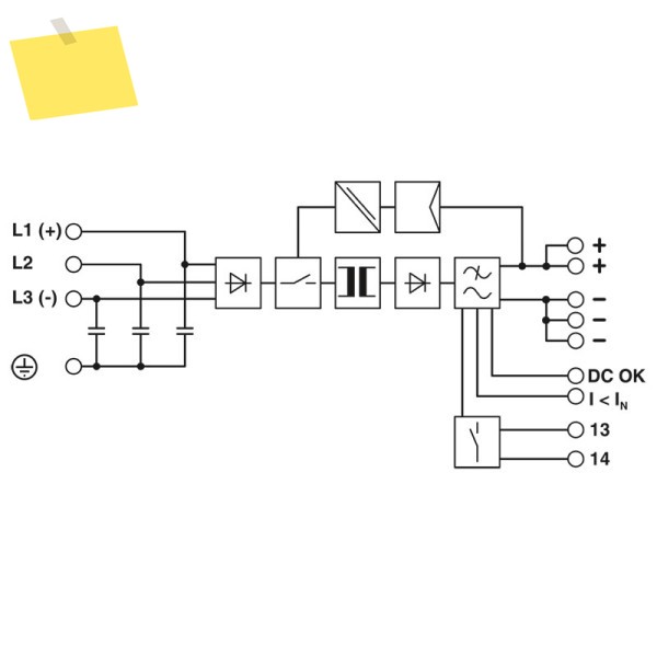 산업용 전원 공급 장치 입력: 3상 출력 24V DC 20A QUINT-PS3AC24DC20CO 2320924 제품 이미지