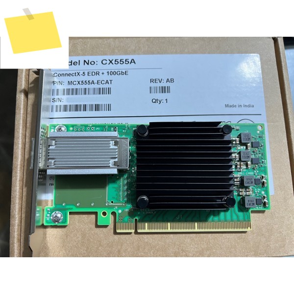 NIC CX555A ConnectX-5 EDR+100GbE 단일 포트 네트워크 카드 제품 이미지