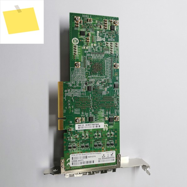 X520-F4 PCIeX8 10G 쿼드 포트 서버 어댑터 82599-4SFP+ 기가비트 네트워크 카드 멀티모드 SFP+ 모듈 제품 이미지