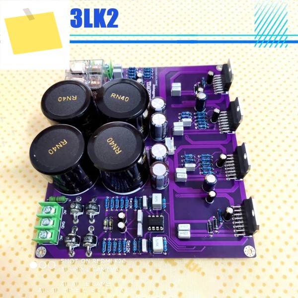 TDA7293용 듀얼 채널 병렬 가열 HiFi 전력 증폭기 보드 15.8×13.7×1.6cm 제품 이미지