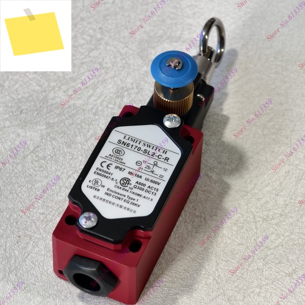 1pc SN6170-SL2-C-R 수동 리셋 2NC 풀 로프 스위치 안전 비상 정지 와이어 여행 제품 이미지