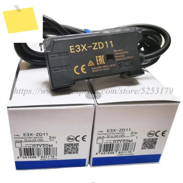 1PC E3X-ZD11 또는 기존의 신품 광섬유 증폭기 센서 제품 이미지