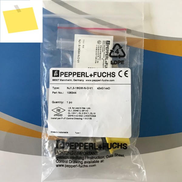 1PCS 신품 P+F NJ1,5-18GM-N-D-V1 106344 제품 이미지