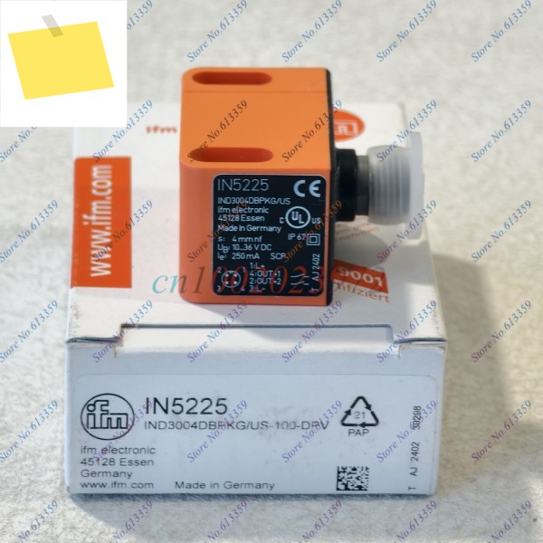 1PC IN5225 IFM 밸브 액추에이터 IND3004DBPKGUS-100-DPV 용 새 원본 유도 성 듀얼 센서 제품 이미지