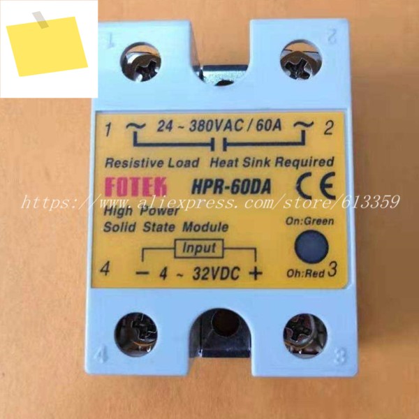 1PC HPR-60DA FOTEK 단상 고전력 솔리드 스테이트 모듈 100% 신규 제품 이미지
