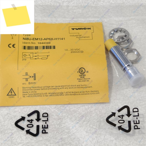 NI8U-EM12-AP6X-H1141 또는 터크 근접 스위치 센서, 고품질, 새제품, 1PC 제품 이미지