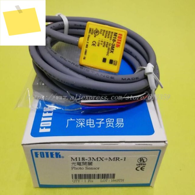 1set M18-3MX+MR-1 FOTEK M18 초단형 Ttubular 유형 광전 스위치 센서 기존 신규 제품 이미지