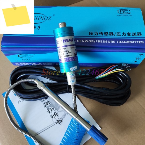HENENG 고온 용융 압력 센서, PT131-25MPA-M14-TC 0.5FS 10VDC, 2mVV 제품 이미지