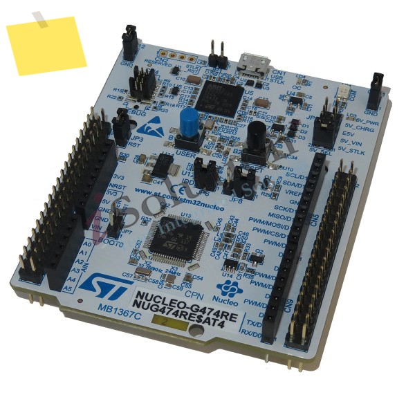 STM32G474RE MCU가 포함된 기존 NUCLEO-G474RE Nucleo-64 개발 보드 제품 이미지