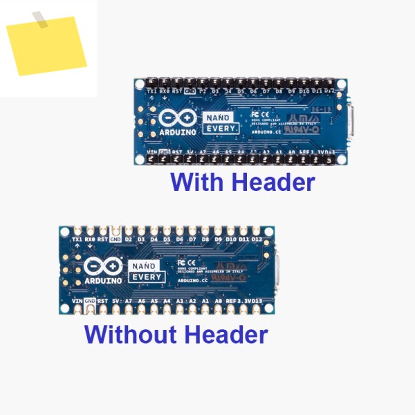 아두이노 나노 모든 개발 보드, 헤더 포함, ATMega4809 마이크로 컨트롤러, ABX00028, 제품 이미지