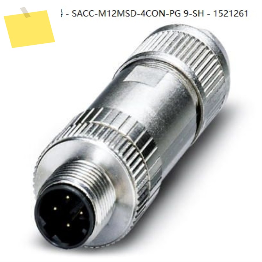 피닉스 버스 시스템 커넥터 - SACC-M12MSD-4CON-PG 9-SH 1521261 제품 이미지