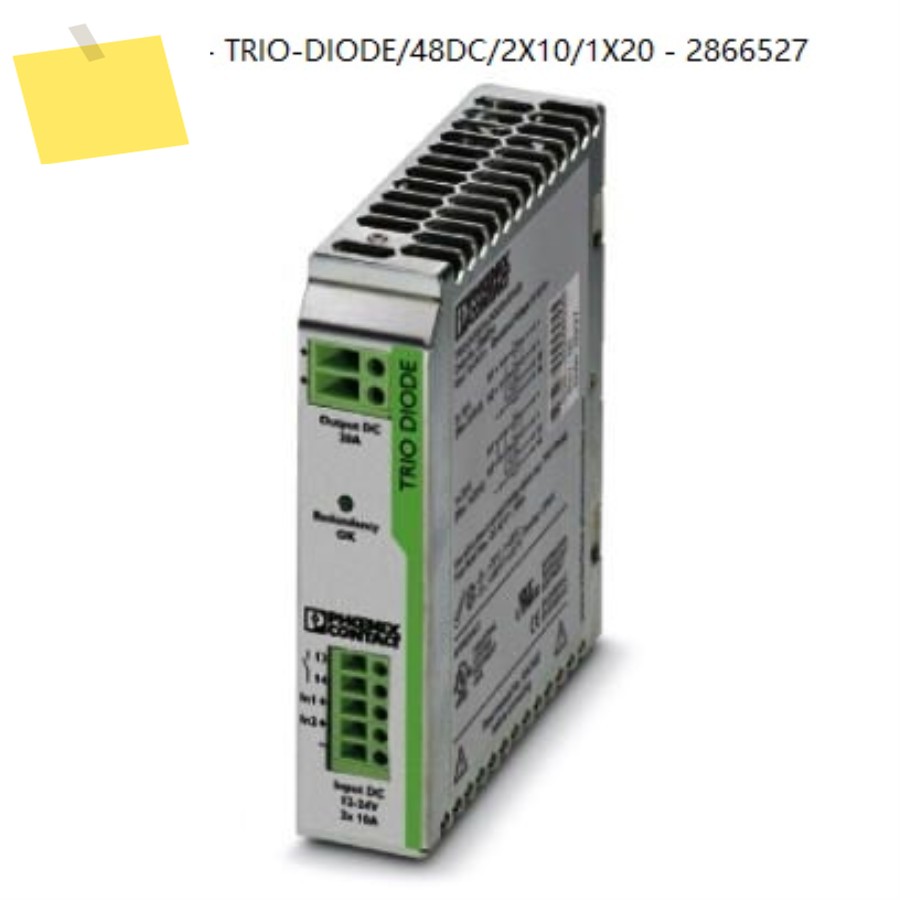 Phoenix Power 중복 모듈 - TRIO-DIODE48DC2X101X20 2866527 제품 이미지