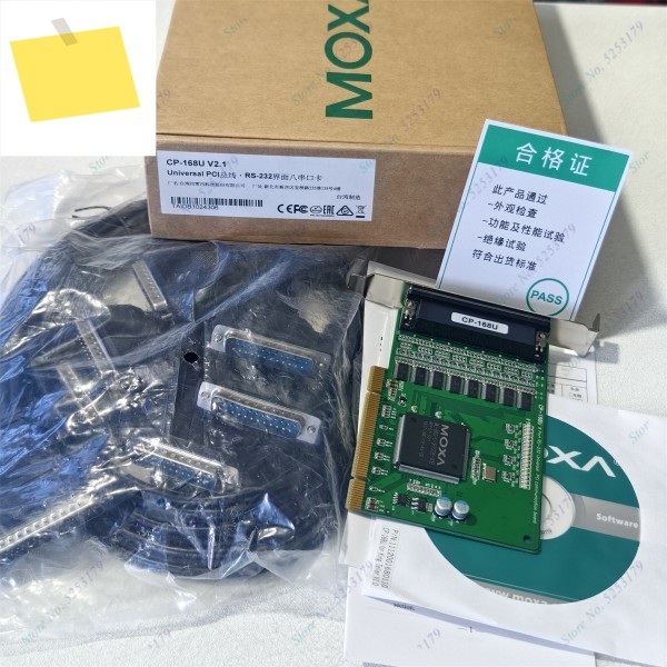 1개 신품 MOXA CP-168U RS-232 8 시리얼 포트 PCI 멀티 카드 제품 이미지
