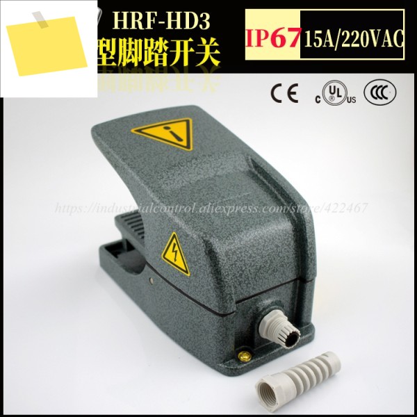 1PC HRF-HD3 KACON 신품 풋 스위치 알루미늄 합금 쉘 제품 이미지