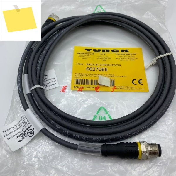 TURCK 케이블 RKC4.4T-3-RSC4.4TTXL 주문 번호 6627065 제품 이미지