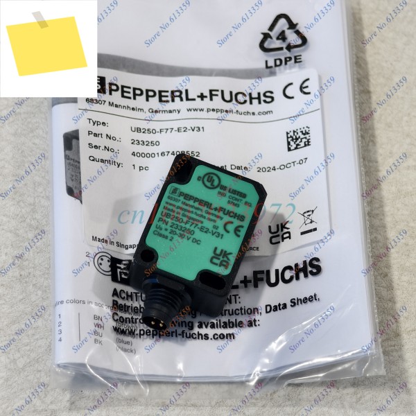 1PC UB250-F77-E2-V31 233250 PEPPERL+FUCHS 신품 초음파 근접 센서 제품 이미지