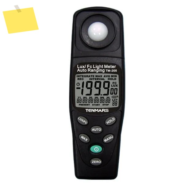 텐마스 TM-205 3 12 LCD 디지털 럭스 계량기 조명계, 고정밀 제품 이미지