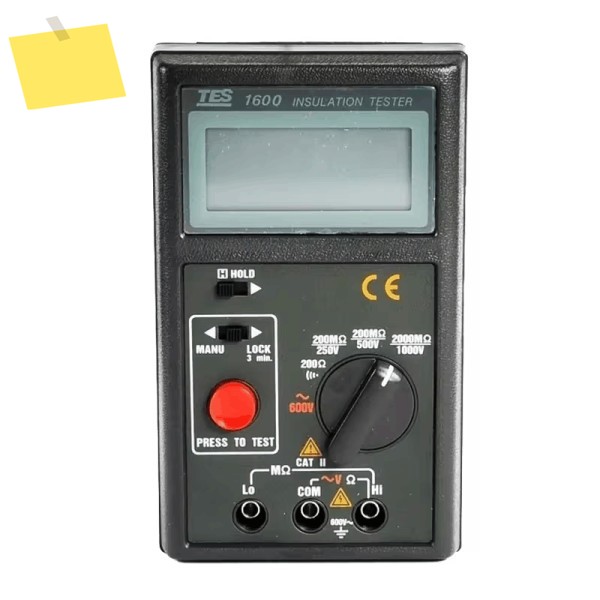 TES-1600 휴대용 절연 시험기 자동 제로 조정 전기 테스터 가정 개선 및 DIY 프로젝트용 제품 이미지
