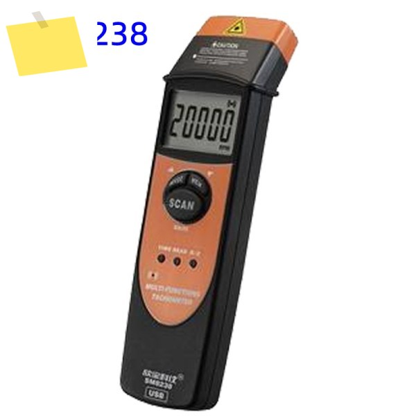 SM8238 디지털 다기능 타코미터, Tacho 계량기 Rpm 레코드 테스터, USB 인터페이스 제품 이미지