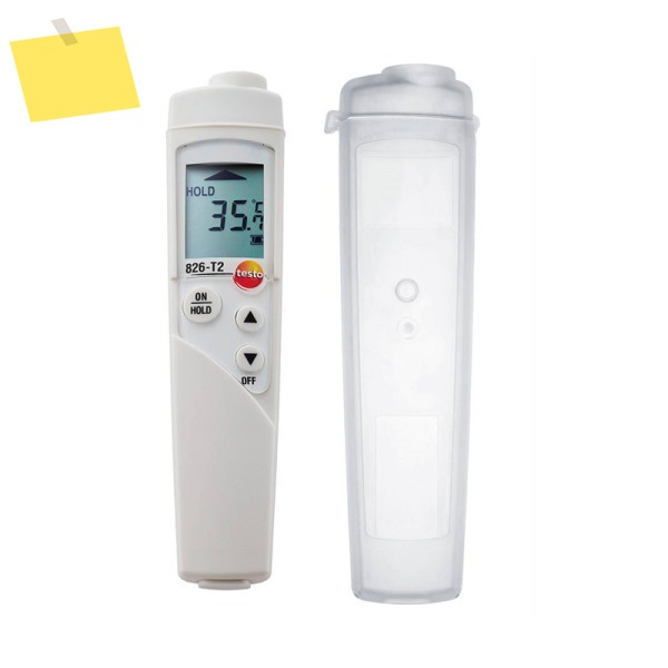 Testo 826-T2: 레이저 마킹 기능이 있는 신품 식품 등급 적외선 온도계6:1 광학 비율 0563 제품 이미지