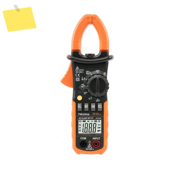 PEAKMETER PM2008A 디지털 클램프 미터 자동 범위 전류계 저항계LCD 백라이트 테스터 포함 제품 이미지