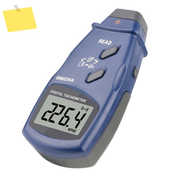SM2234A LCD 디지털 레이저 타코미터 전자 사진 2.5~99999 RPM 최대 최소 마지막 데이터 메모리 속도계 제품 이미지