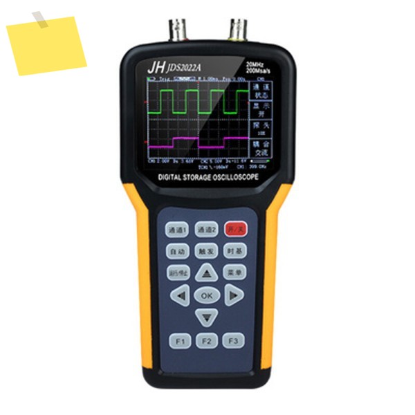 JDS2022A 휴대용 핸드헬드 디지털 스토리지 오실로스코프 전자공학용 듀얼 채널 20MHz 대역폭 200MSas 샘플링 속도 제품 이미지
