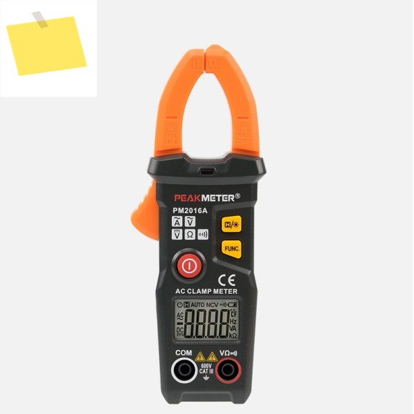PEAKMETER PM2016A 디지털 클램프 미터 6000 카운트 휴대용 데이터 홀드 ACDC 전압 저항 주파수 제품 이미지