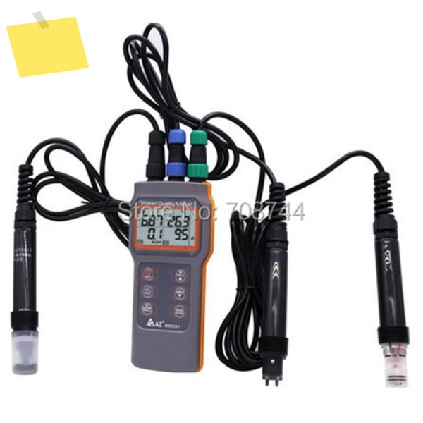 AZ86031 방수 IP67 결합 수질 테스터 물 PH 측정기 PHCONDSALTTDSDO 다기능 전자 제품 이미지