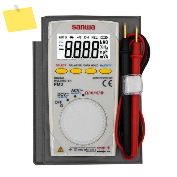 산와 PM3PM-3 500V 60KHZ 디지털 멀티미터 포켓형 다기능 8.5mm 두께 전기 테스트용 제품 이미지