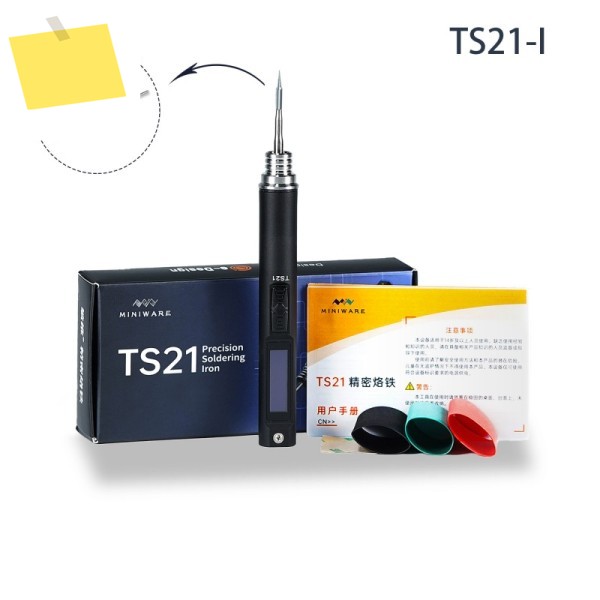 TS21 전기 납땜 인두 조절 가능한 온도 USB 휴대용 정밀 디지털 용접 스테이션 100W 최대 C210 KU 팁 제품 이미지