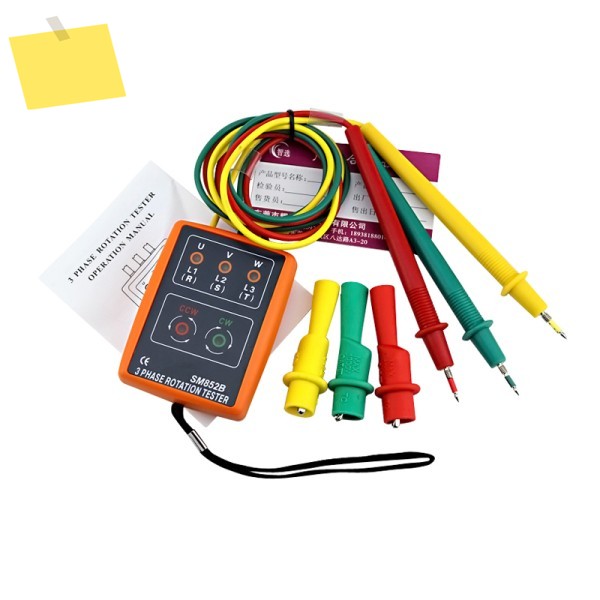 SM852B 위상 시퀀스 회전 테스터 표시기 3 디지털 LED 60V~600VAC 전압 검출기 미터 제품 이미지
