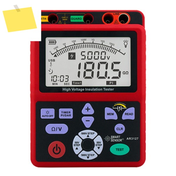 AR3127 도매 및 소매, 0.0-1000G 옴, 250-5000v, 전압 절연 시험기 제품 이미지