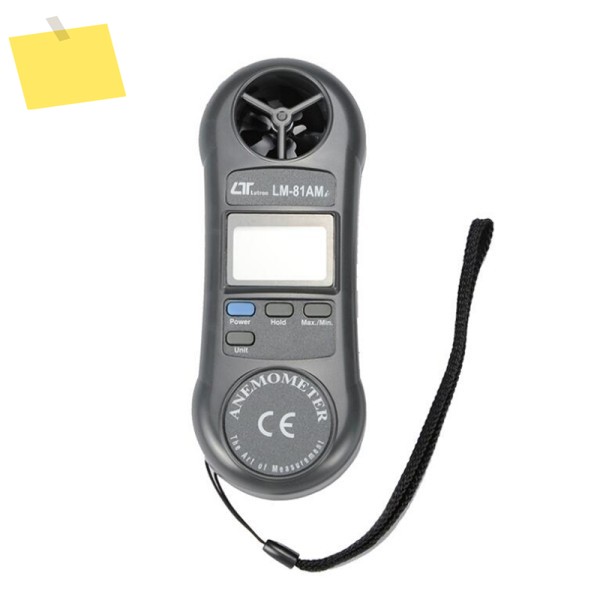 LUTRON 저마찰 볼 베인 휠, 전문 풍속계 계량기, LM81AM, 0.4-30 ms 제품 이미지