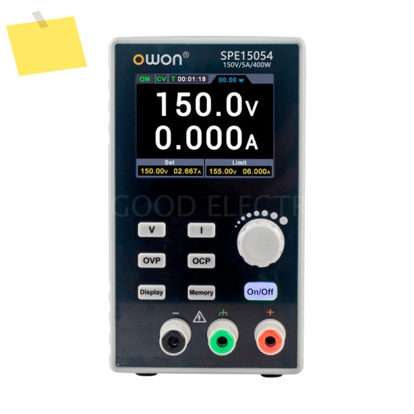 OWON DC 전원 공급기 SPE15054 실시간 전압전류 곡선 표시 150V300V 5A10A 400W500W 제품 이미지