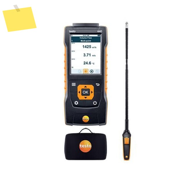 Testo 440 풍속 및 IAQ 측정기, 16mm 베인 Bluetooth 호환 연결 키트 0592 제품 이미지