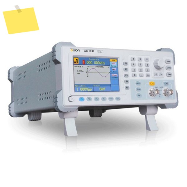 OWON 듀얼 채널 임의 파형 발생기, 10MHZ 대역폭, 125MSaS 샘플 레이트, 8K pts Arb 파장 AG1012 제품 이미지