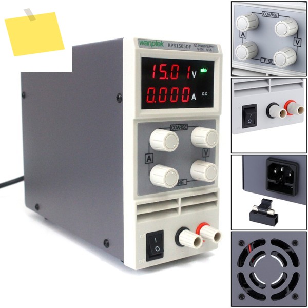 KPS1505DF 15V5A 110V-230V 0.1V0.001A EU LED 디지털 조절 스위치 DC 전원 공급 장치 MA 디스플레이 제품 이미지