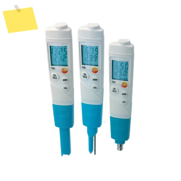 식수 분석용 디지털 측정 장치, PH 온도 계량기 테스터, Testo 206-PH1 제품 이미지