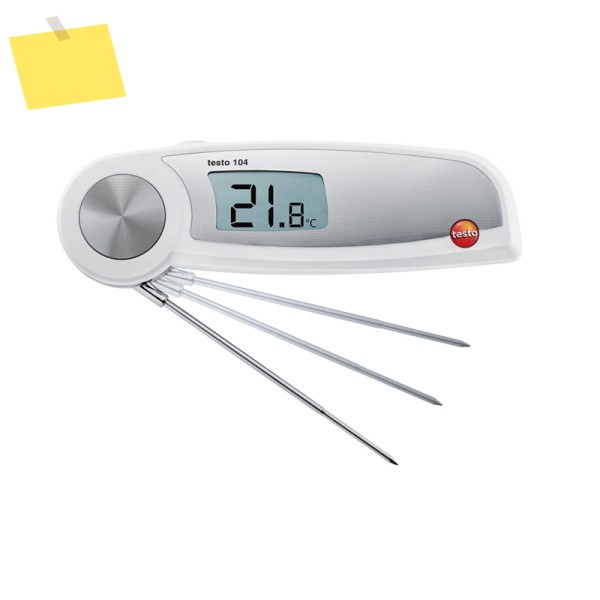테스토 104 방수 온도계 식품 안전 검사용 새제품 -50 ° C에서 +250까지 C 범위 0563 제품 이미지