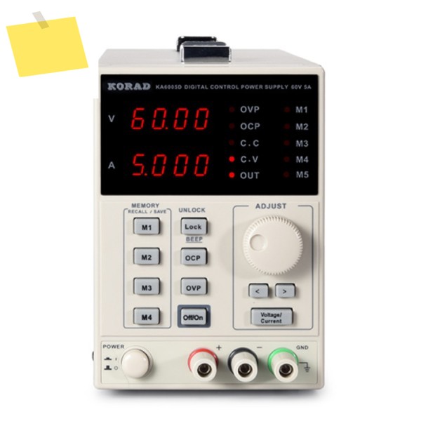 KA6005D KORAD 정밀 가변 조정 가능 60V, 5A DC 선형 전원 공급 장치 디지털 실험실 등급 제품 이미지