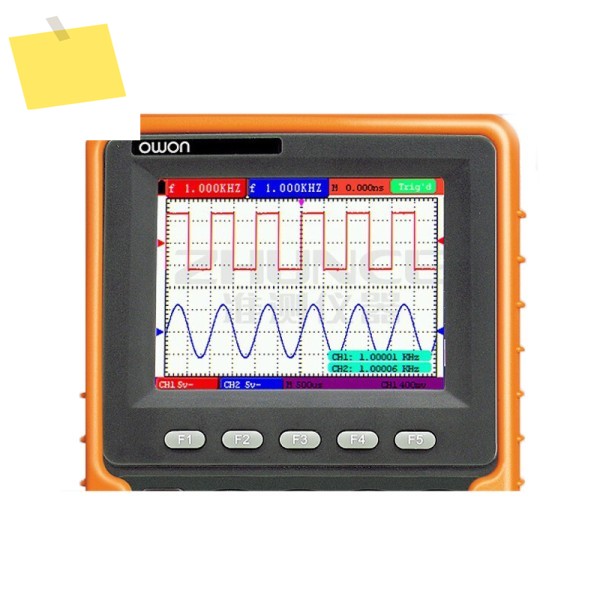 OWON HDS1022M-N 휴대용 오실로스코프 2 채널 멀티미터 MHz 대역폭 100 MSaS 실시간 샘플링 속도 제품 이미지