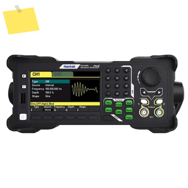 한텍 HDG3042BHDG3062BHDG3082BHDG3102B 듀얼 채널 데스크탑 신호 발생기 100MHz 대역폭 제품 이미지