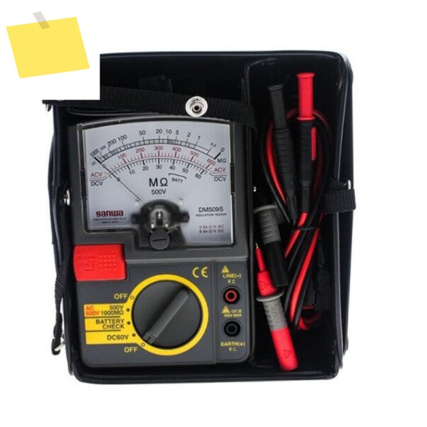 산와 DM509S 절연저항계유사형 단일 테스트 전압 범위, 500V 아날로그 메거옴미터, DC500V1000Mohm 제품 이미지