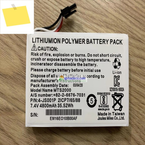 JDSU 배터리 셀 636395 Acterna MTS-2000 VIAVI SmartOTDR E126A 01WQ0037-03 4-JS001P 제품 이미지