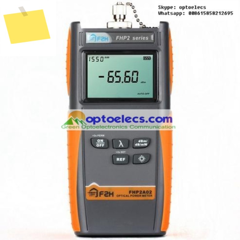 Grandway FHP-2A02 디럭스 광학 파워 계량기, 휴대용 가방 포함, 파장 850, 1300, 1625nm 제품 이미지