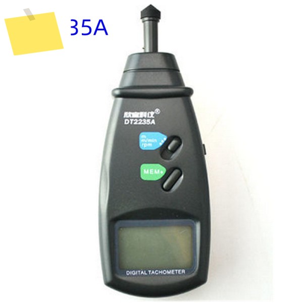 정밀 디지털 접촉 타코미터, LCD 자동 범위 RPM 속도계, 표면 테스터, DT2235A, 0.5-19,999RPM, mmin 제품 이미지