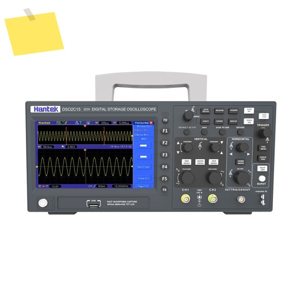 한텍 DSO2C10 디지털 오실로스코프 2채널 100MHz 저장 1GSas 샘플링 속도 제품 이미지